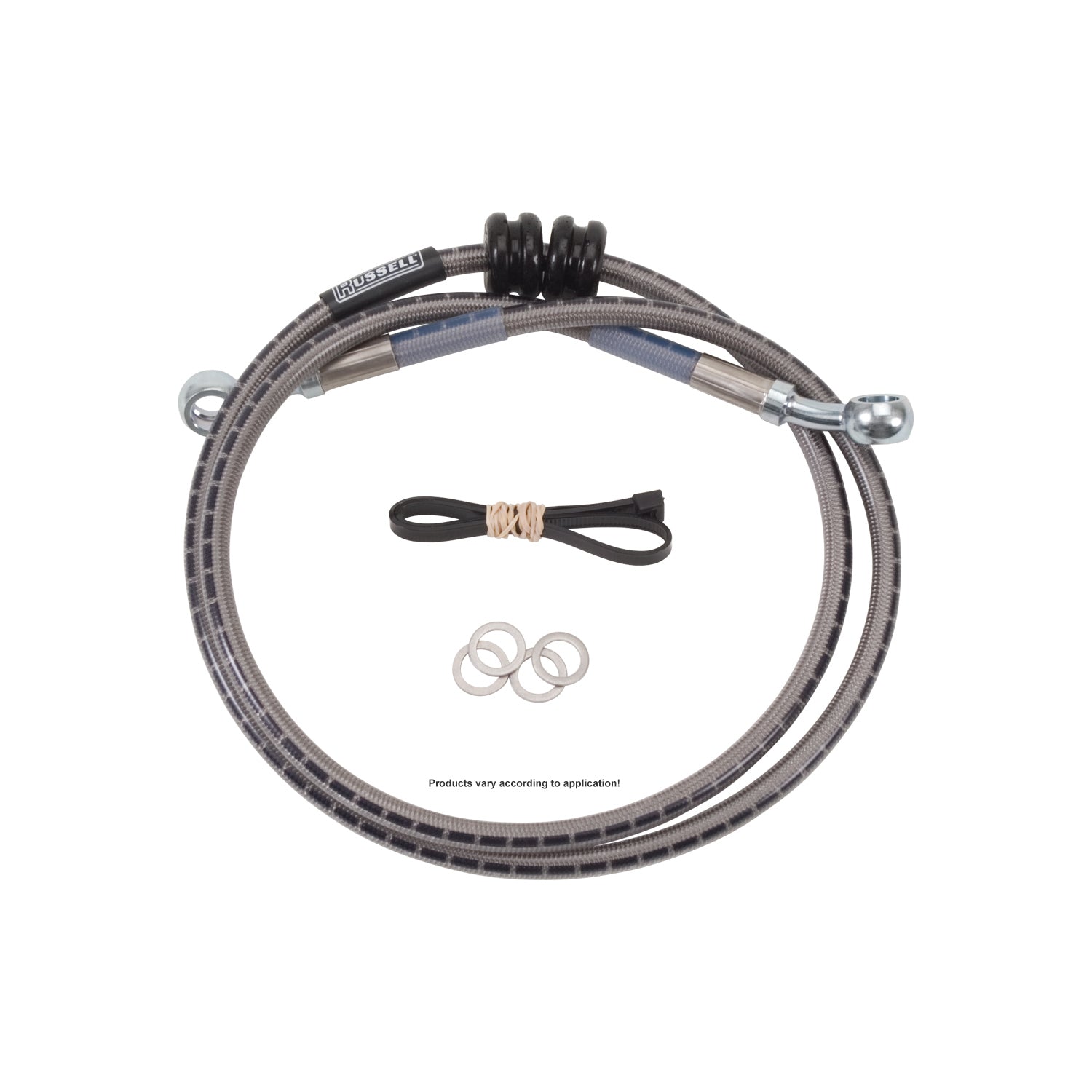 Russell 07-14 Honda CBR600RR w/o ABS Cycleflex Two-Line Racer Brake Hose Kit - Rear - R09509S