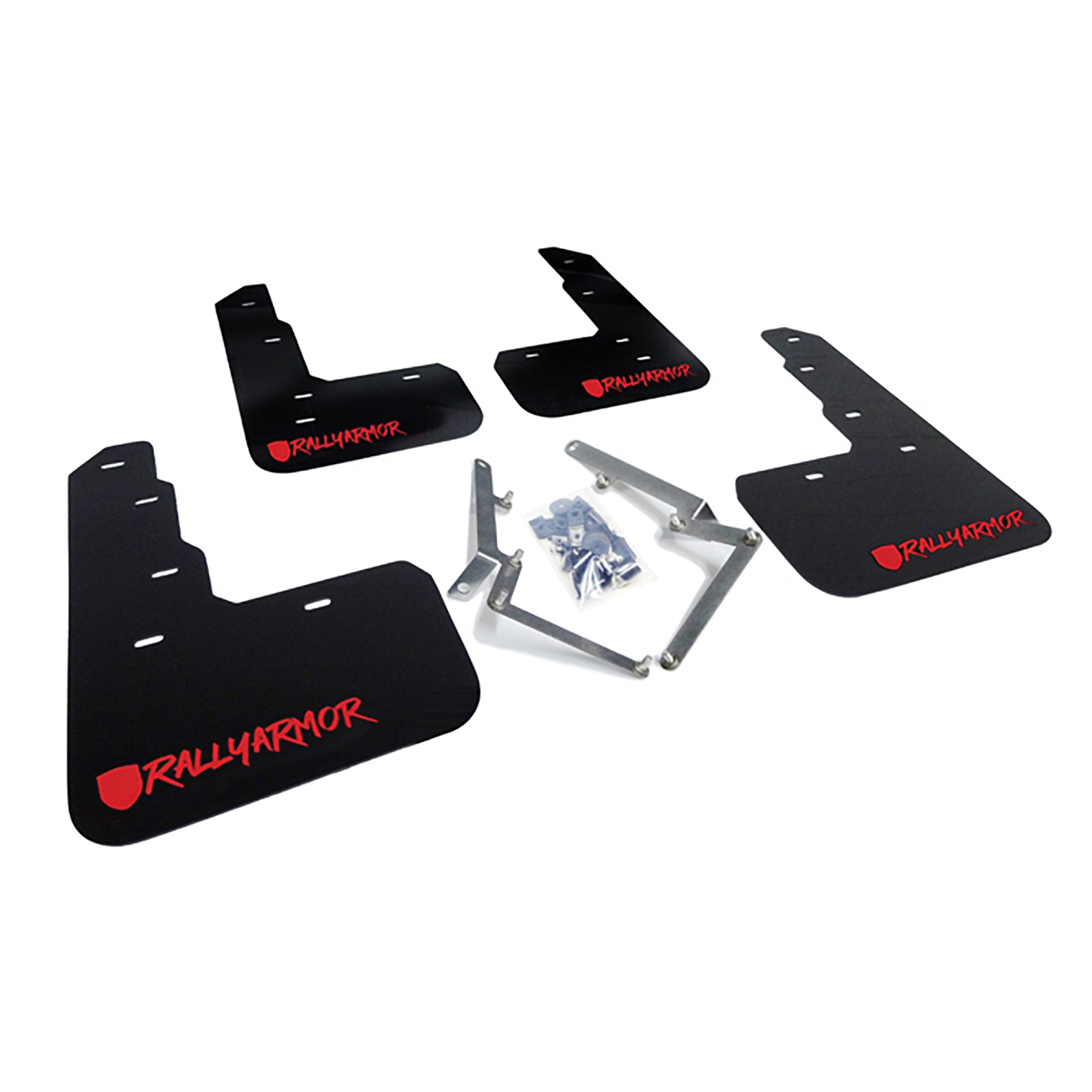 Rally Armor 17-21 Honda Civic Type R Black Mud Flap Red Altered Font Logo - MF47-UR-BLK/RD-X for 2017-2022 Honda Civic Type R