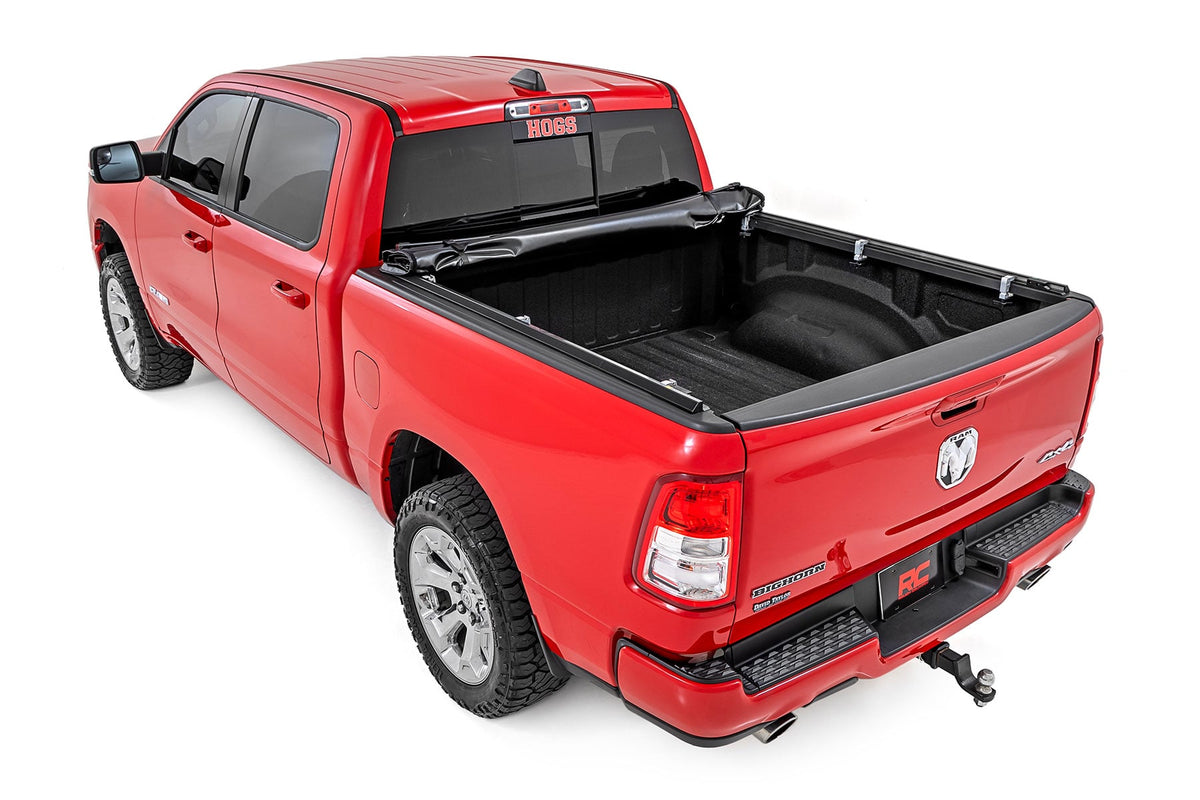 Rough Country - Soft Roll Up Bed Cover - 5'7" Bed - No Rambox - Ram 1500 (19-25)/1500 TRX (21-24) - 42320550 by Rough Country