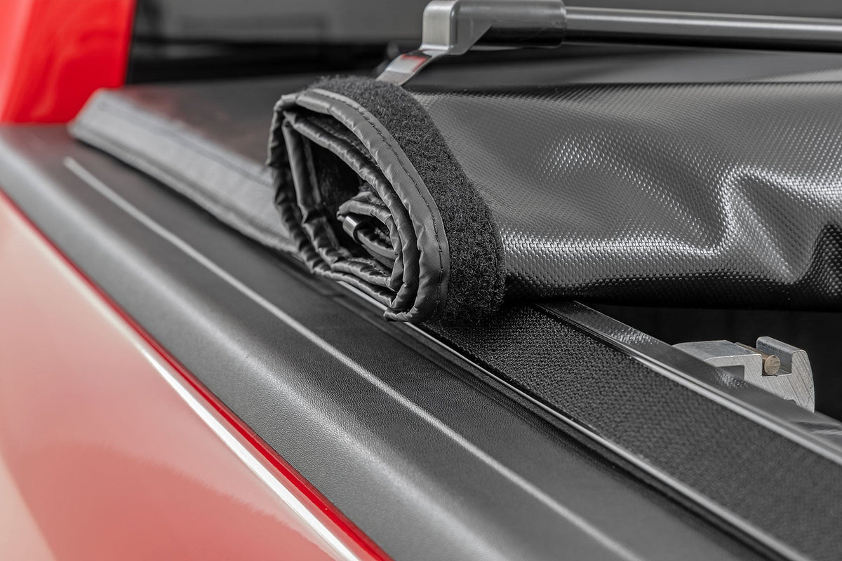 Rough Country - Soft Roll Up Bed Cover - 6'4" Bed - No Rambox - Ram 1500/2500/3500 (10-25 & Classic) - 42319640 for 2019-2023