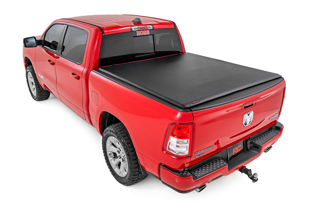 Rough Country - Soft Roll Up Bed Cover - 5'7" Bed - No Rambox - Ram 1500 (19-25)/1500 TRX (21-24) - 42320550 by Rough Country