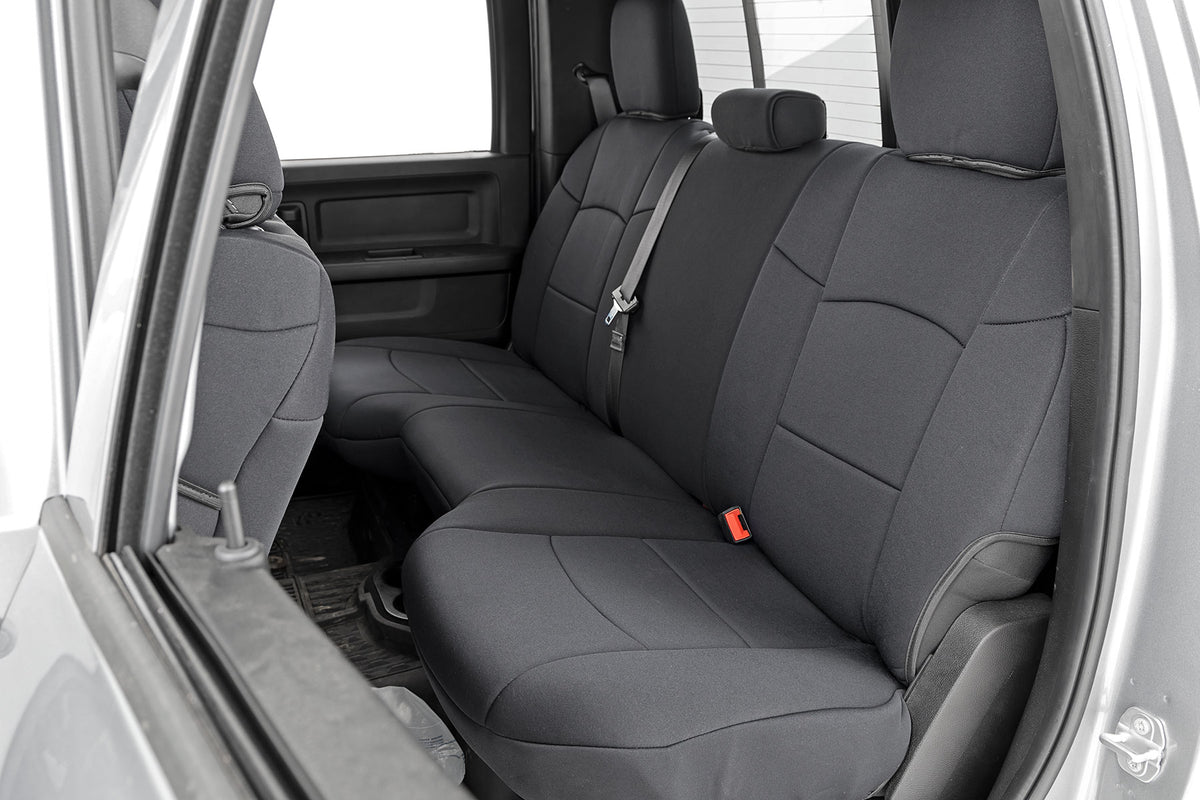Rough Country - Seat Covers - FR & RR - 60/40 Rear Seat - Ram 2500 2WD/4WD (2019-2024) - 91044 by Rough Country - detail view