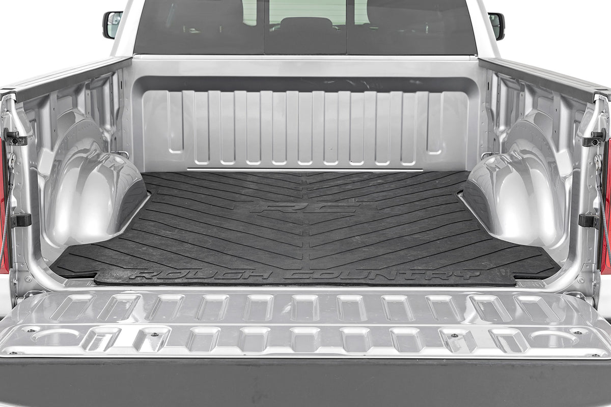 Rough Country - Bed Mat - 6'4" Bed - RC Logo - Ram 1500 (19-26)/1500 TRX (21-24) - RCM679 by Rough Country - detail view
