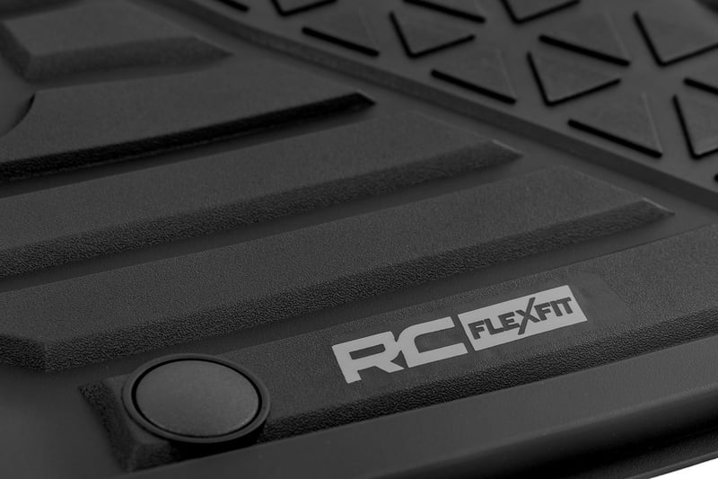 Rough Country - Flex-Fit Floor Mats - First & Second Row - Crew - Ram 1500 (19-24)/1500 TRX (21-24) - FF-31422