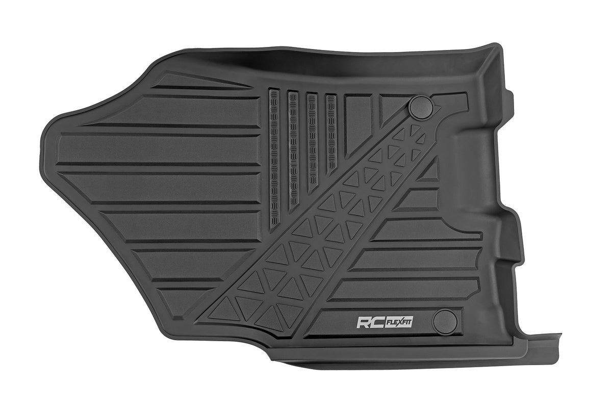Rough Country - Flex-Fit Floor Mats - Front - Crew - Ram 1500 (19-24)/1500 TRX (21-24) - FF-3142 by Rough Country - alternate