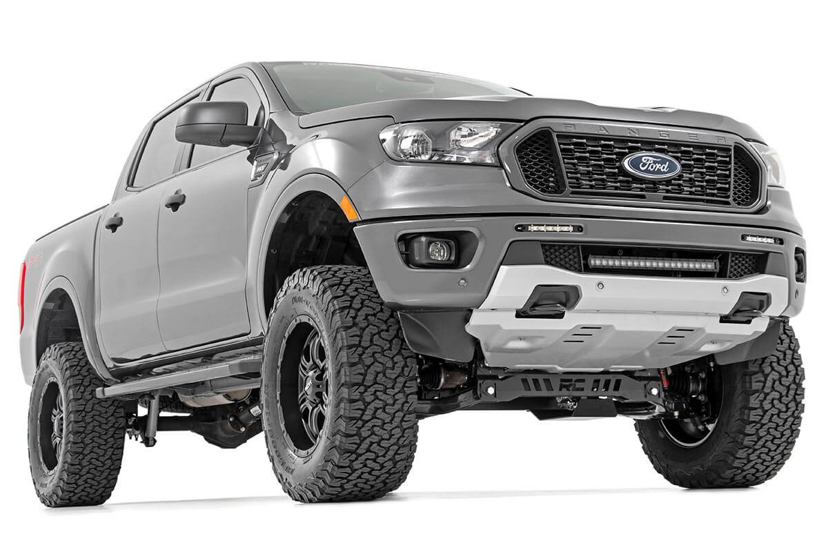 Rough Country - LED Light Kit - Bumper Mount - 20" Spectrum Single Row - Ford Ranger (19-23) - 80815 for 2019-2023 Ford Range