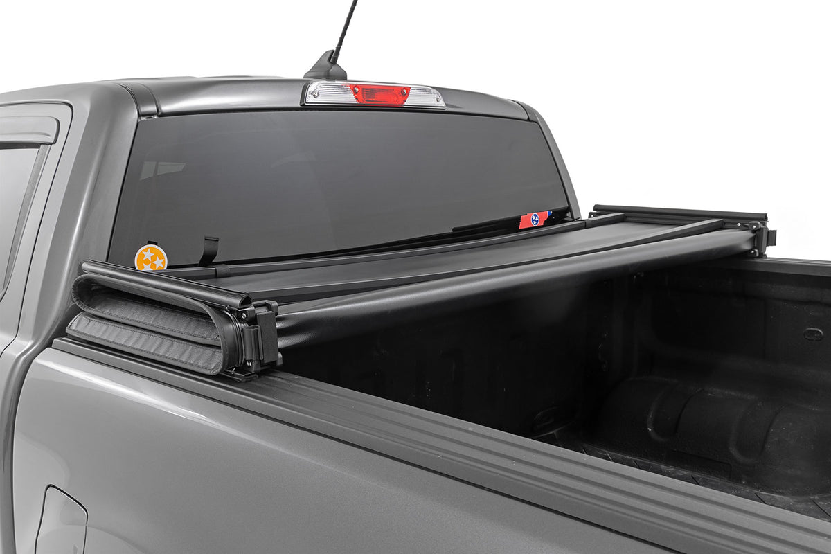 Rough Country - Soft Tri-Fold Bed Cover - 5' Bed - Ford Ranger 2WD/4WD (2019-2023) - 41219500A by Rough Country - installed v