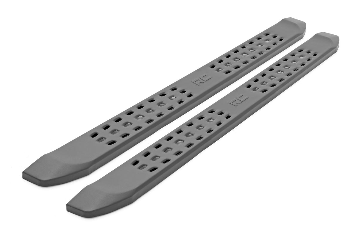 Rough Country - RPT2 Running Boards - Crew Cab - Black - Chevy/GMC 1500/2500HD/3500HD (19-25 & Classic) - 44002 for 2019-2024