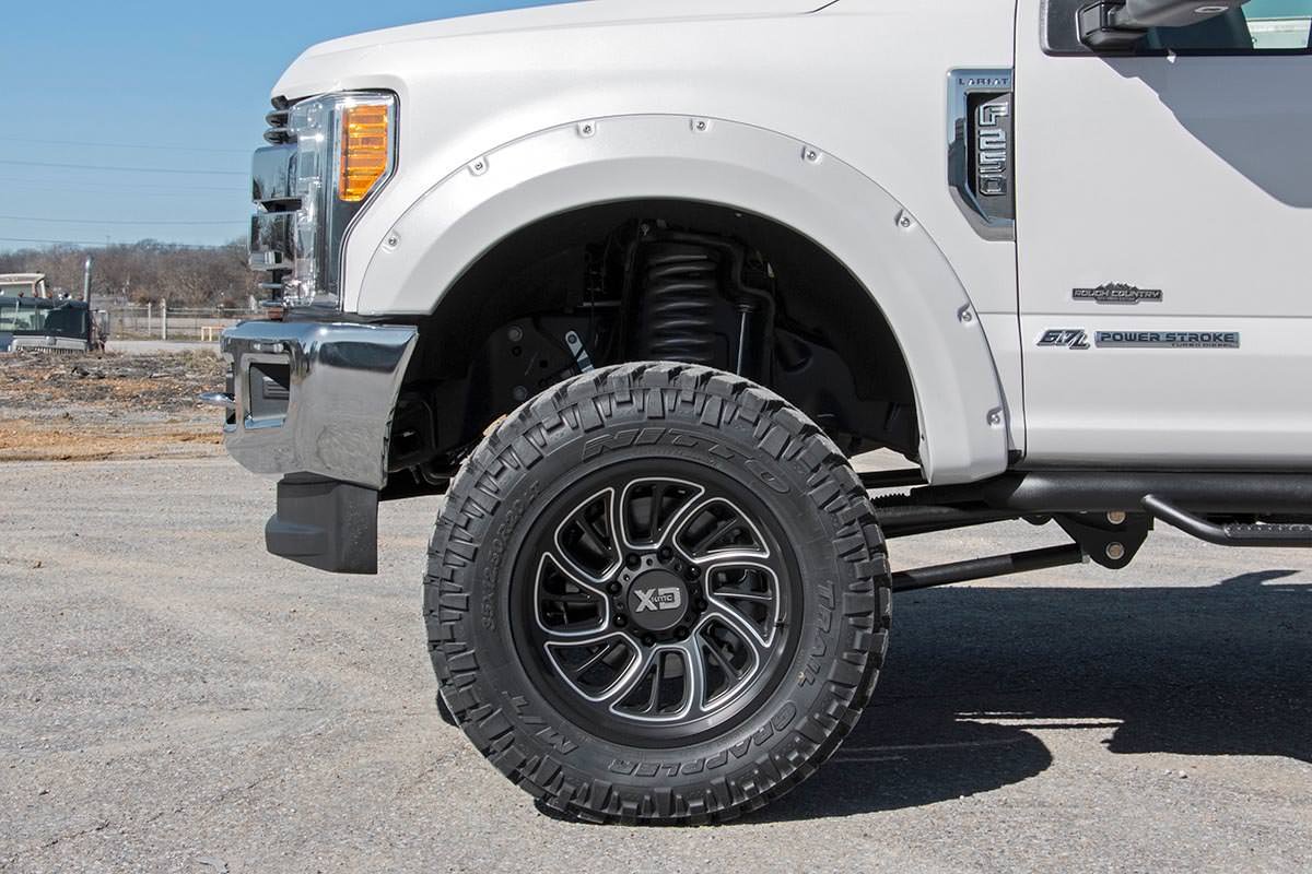 Rough Country - Pocket Fender Flares - B3 Atlas Blue - Ford F-250/F-350 Super Duty (17-22) - F-F21112-B3 by Rough Country - d