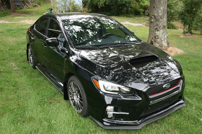 Rally Armor 15-21 Subaru WRX/STI (Sedan ONLY) Blue UR Mud Flap w/ White Logo - MF32-UR-BL/WH