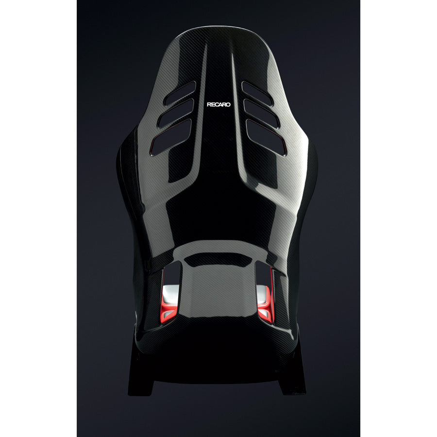 Recaro Podium CFK (CF/Kevlar) FIA/ABE Large/Right Hand Seat - Alcantara Blk/Leather Red - 078.62.2B22-01