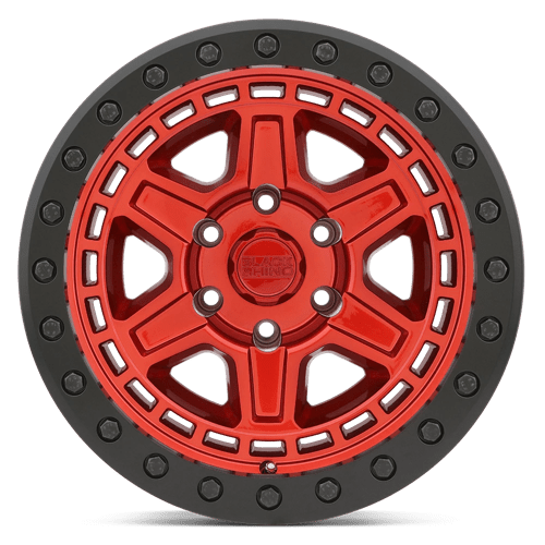 Black Rhino Hard Alloys Reno 20X9.5 5X127 +0MM Candy Red W/ Black Ring & Bolt