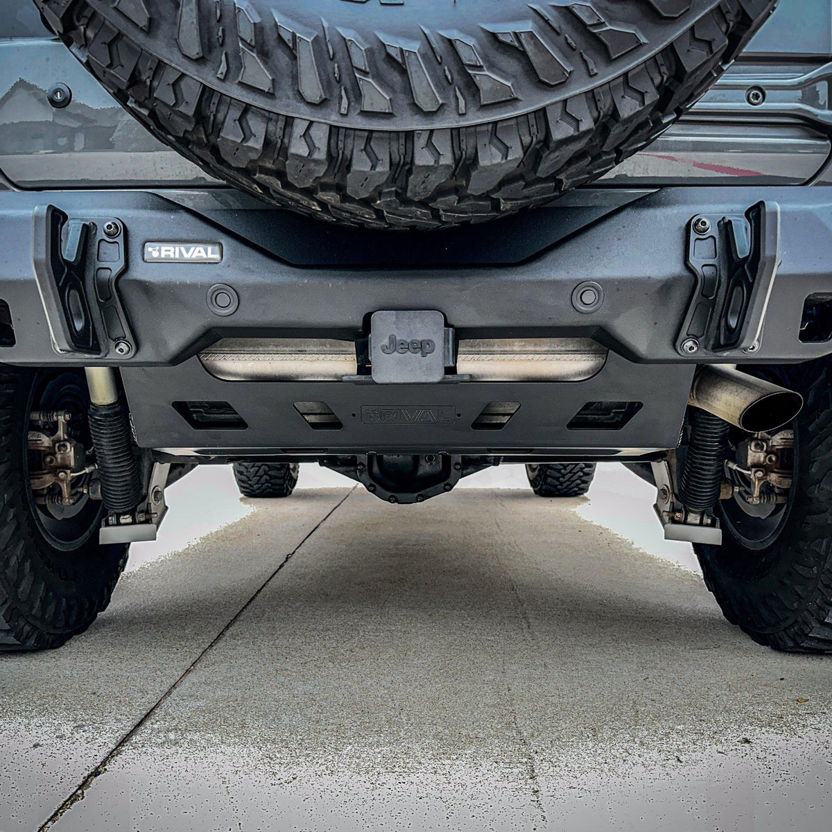 Rival 2018-Present Jeep Wrangler JL  Aluminum Muffler Skid Plate - 2333.2753.1.6