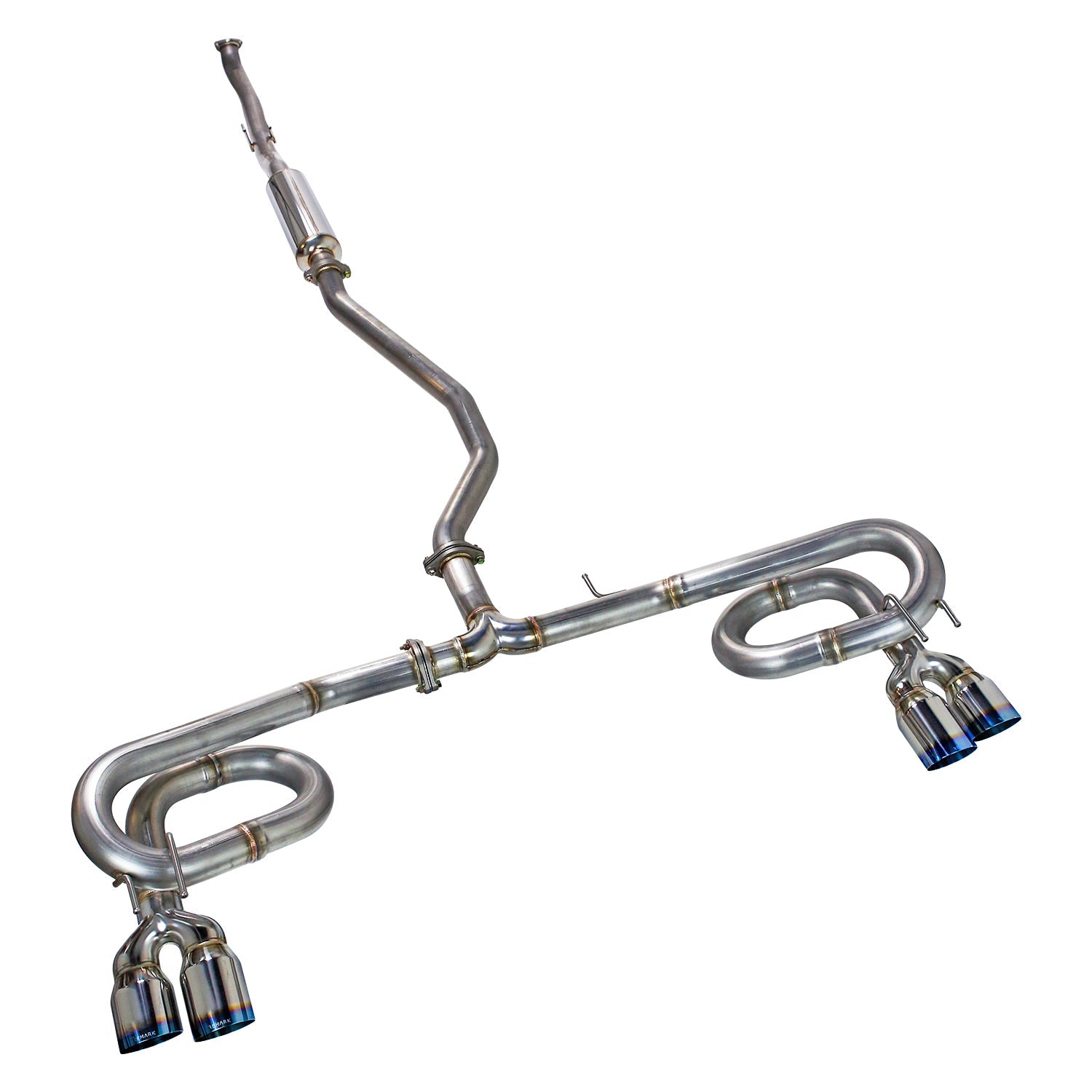 Remark 2022+ Honda Civic Sport Hatchback FL2 (Link Loop) Catback Exhaust Burnt Stainless Steel Tip - RK-C4063H-10T
