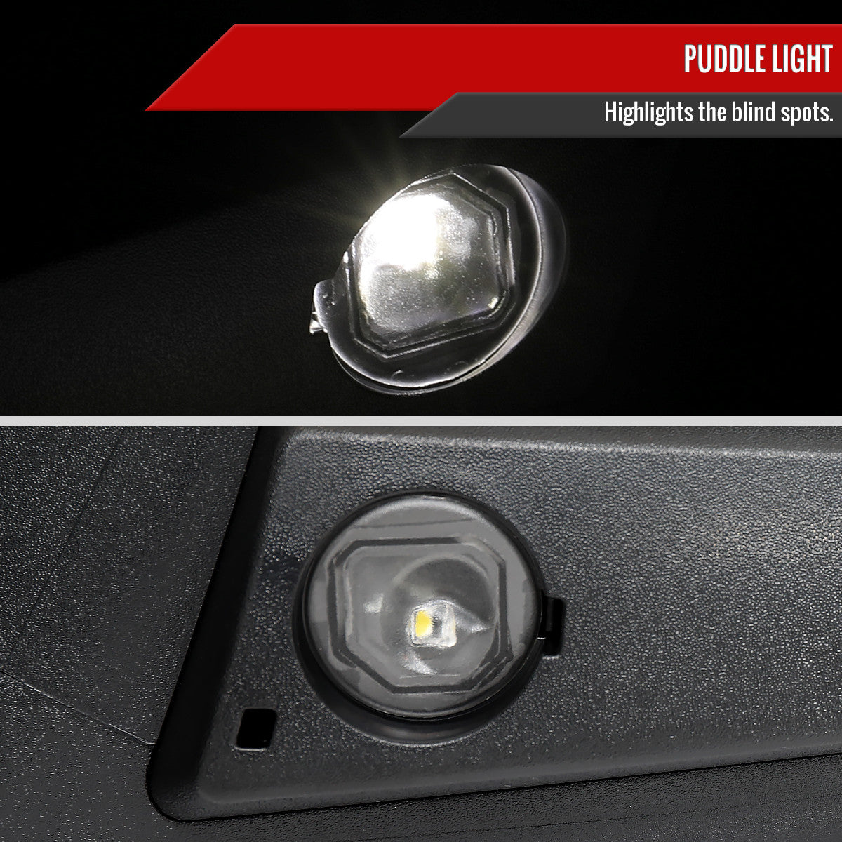 Spec-D Tuning - 2019-2026 GMC Sierra 1500 Chrome Power Adjustable, Manual Fold, BSD & Heated Side Mirror w/ LED Puddle and Turn Signal Light - Passenger Side Only - RMV-SIE1915CHP-FS-R