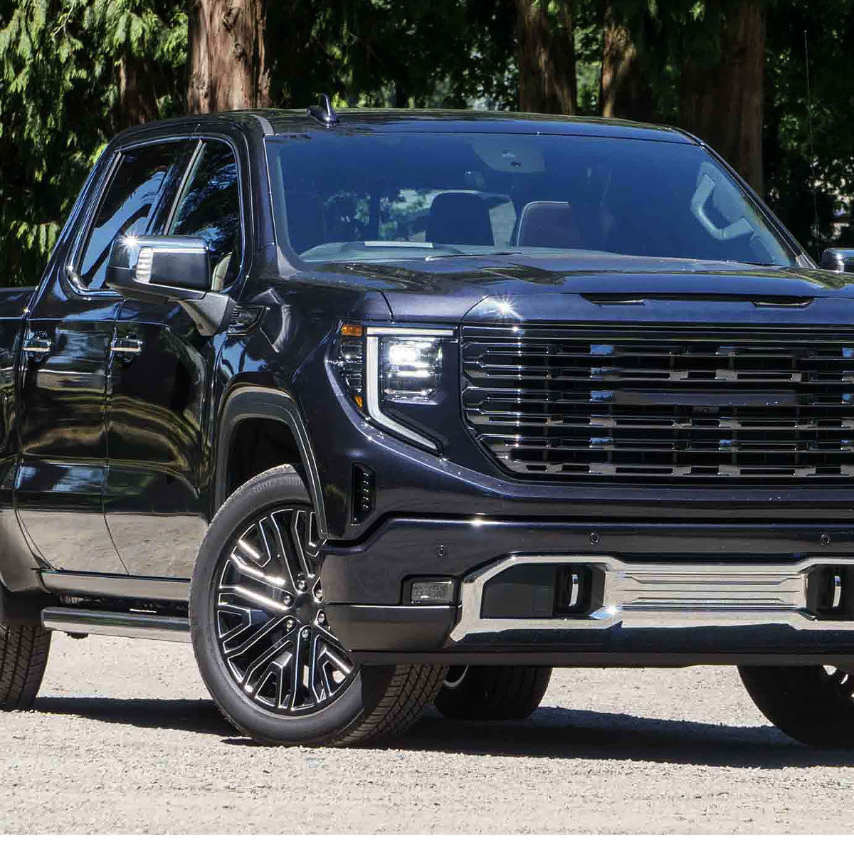 Spec-D Tuning - 2019-2026 GMC Sierra 1500 Chrome Power Adjustable, Manual Fold, BSD & Heated Side Mirror w/ LED Puddle and Turn Signal Light - Passenger Side Only - RMV-SIE1915CHP-FS-R