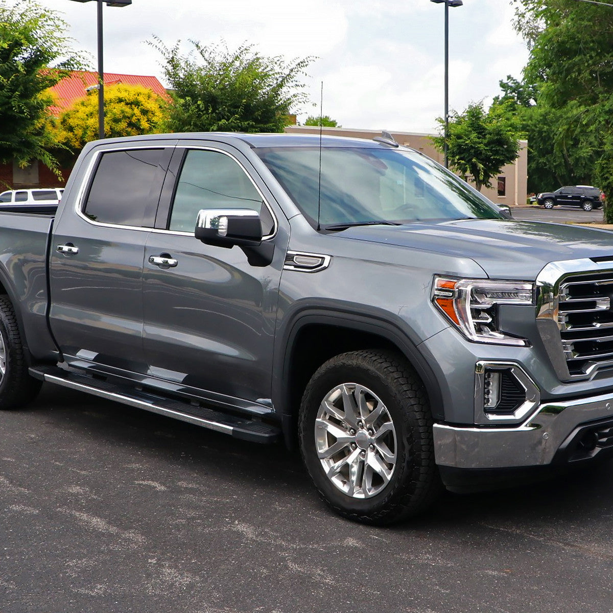 Spec-D Tuning - 2019-2026 GMC Sierra 1500 Chrome Power Adjustable, Manual Fold, BSD & Heated Side Mirror w/ LED Puddle and Turn Signal Light - Passenger Side Only - RMV-SIE1915CHP-FS-R
