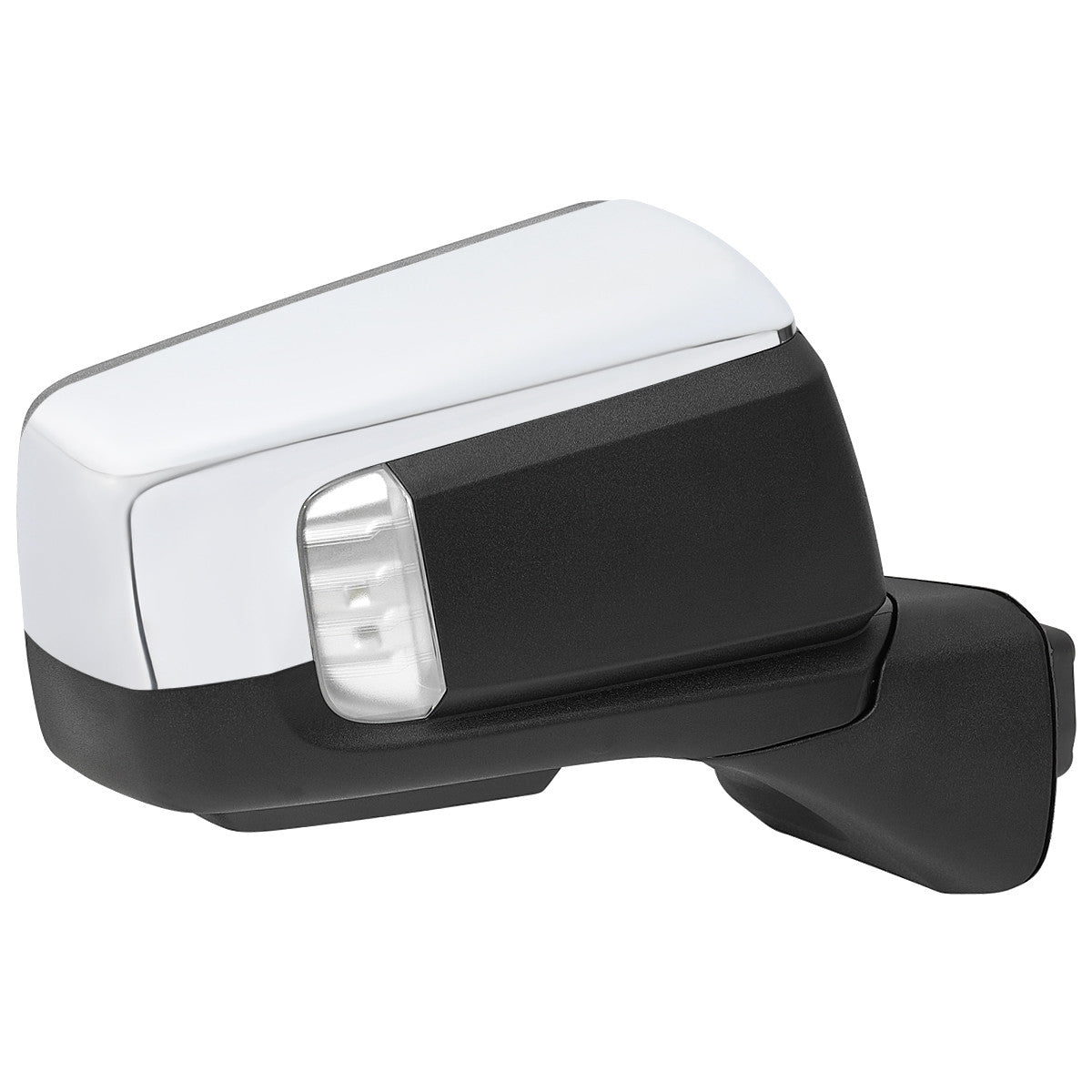 Spec-D Tuning - 2019-2026 GMC Sierra 1500 Chrome Power Adjustable, Manual Fold, BSD & Heated Side Mirror w/ LED Puddle and Turn Signal Light - Passenger Side Only - RMV-SIE1915CHP-FS-R