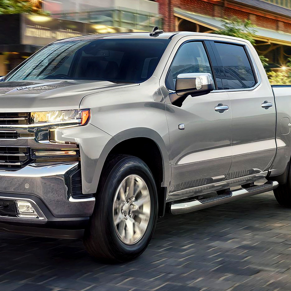 Spec-D Tuning - 2019-2026 Chevrolet Silverado 1500 Chrome Power Adjustable, Manual Fold, BSD & Heated Side Mirror w/ LED Puddle and Turn Signal Light - Driver Side Only - RMV-SIV1915CHP-FS-L