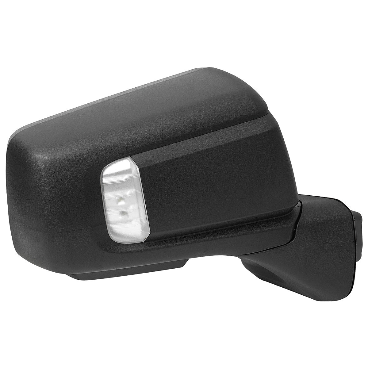 Spec-D Tuning - 2019-2026 Chevrolet Silverado 1500 Black Power Adjustable, Manual Fold, BSD & Heated Side Mirror w/ LED Puddle and Auxiliary Light - Passenger Side Only - RMV-SIV1915HP-FS-R