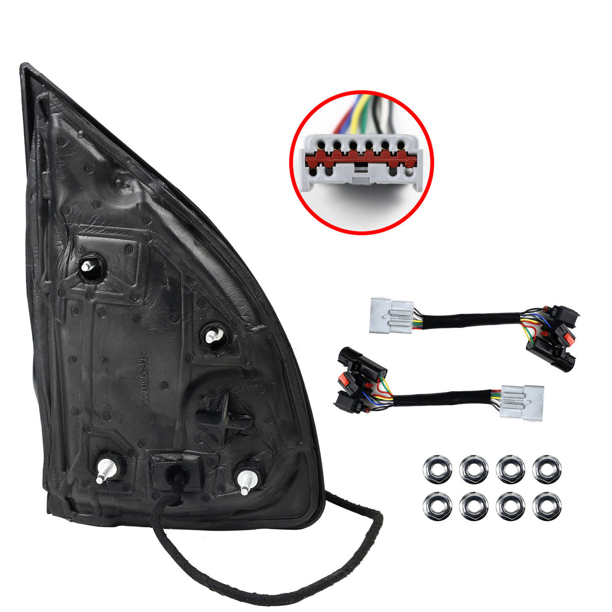 Spec-D Tuning - 1999-2016 Ford F-250/F-350/F-450 Power Adjustable, Heated, & Manual Extendable Towing Mirrors w/ Clear Lens LED Turn Signal & Clearance Lights - RMX-F25099F1H-P-FS