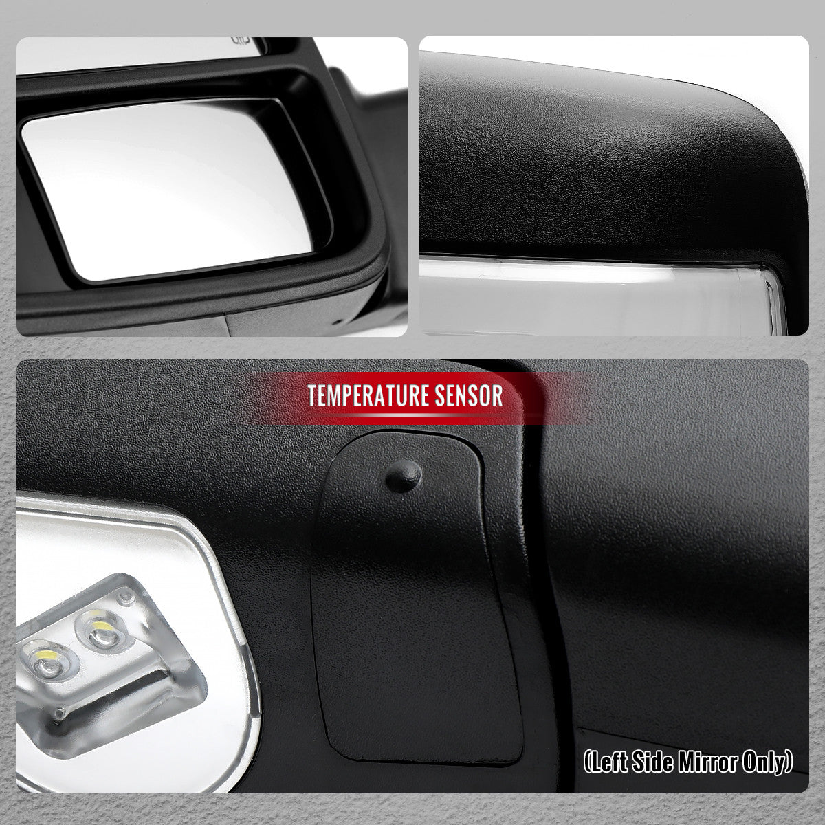 Spec-D Tuning - 2009-2012 Dodge RAM 1500 Black Power Heated 2023 Style Towering Mirror w/ Sequential Signal - RMX-RAM09HP-23-FS