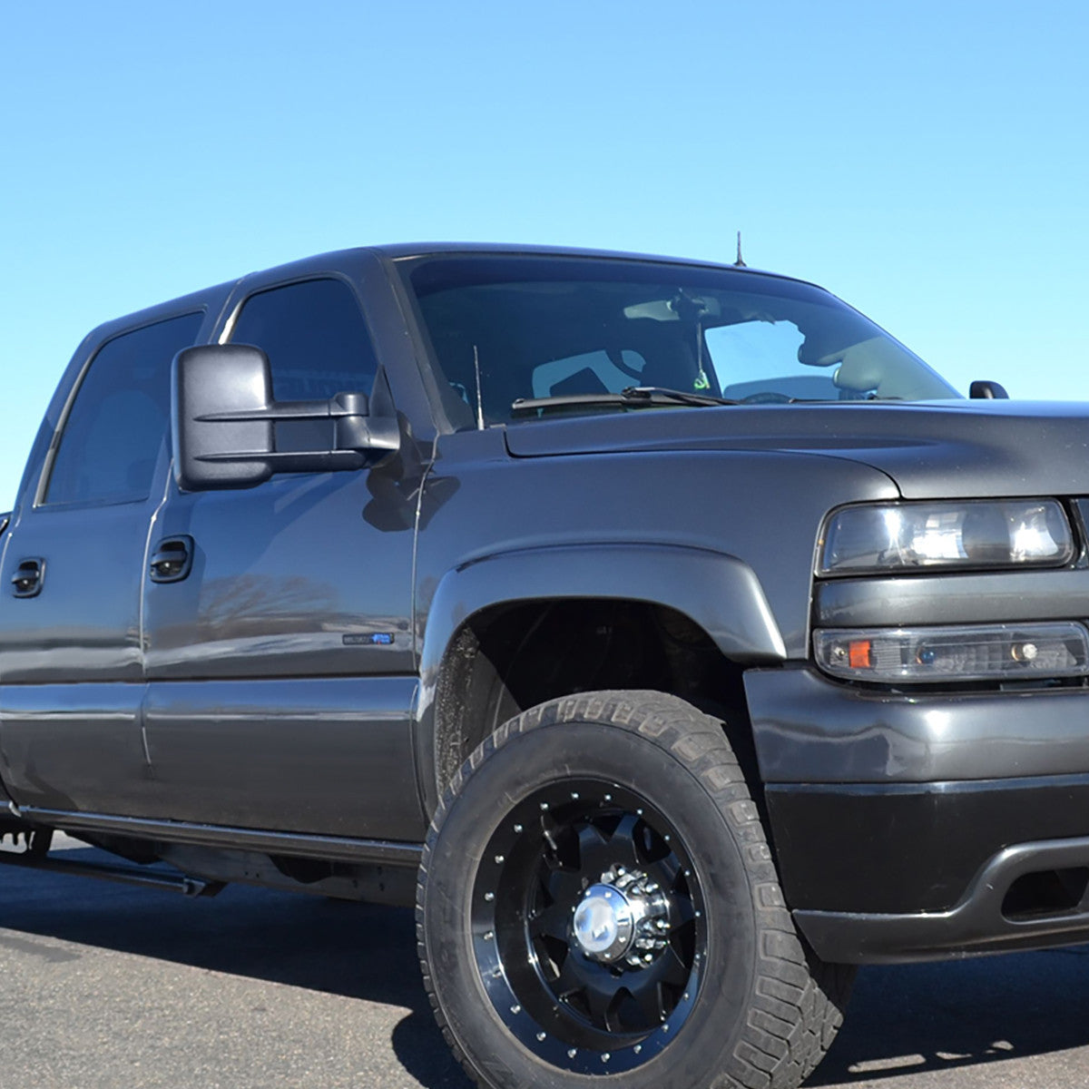 Spec-D Tuning - 1999-2002 Chevrolet Silverado/Tahoe/Suburban GMC Sierra/Yukon XL Power Heated Manual Extendable Towing Mirrors - RMX-SIV99H-P-FS