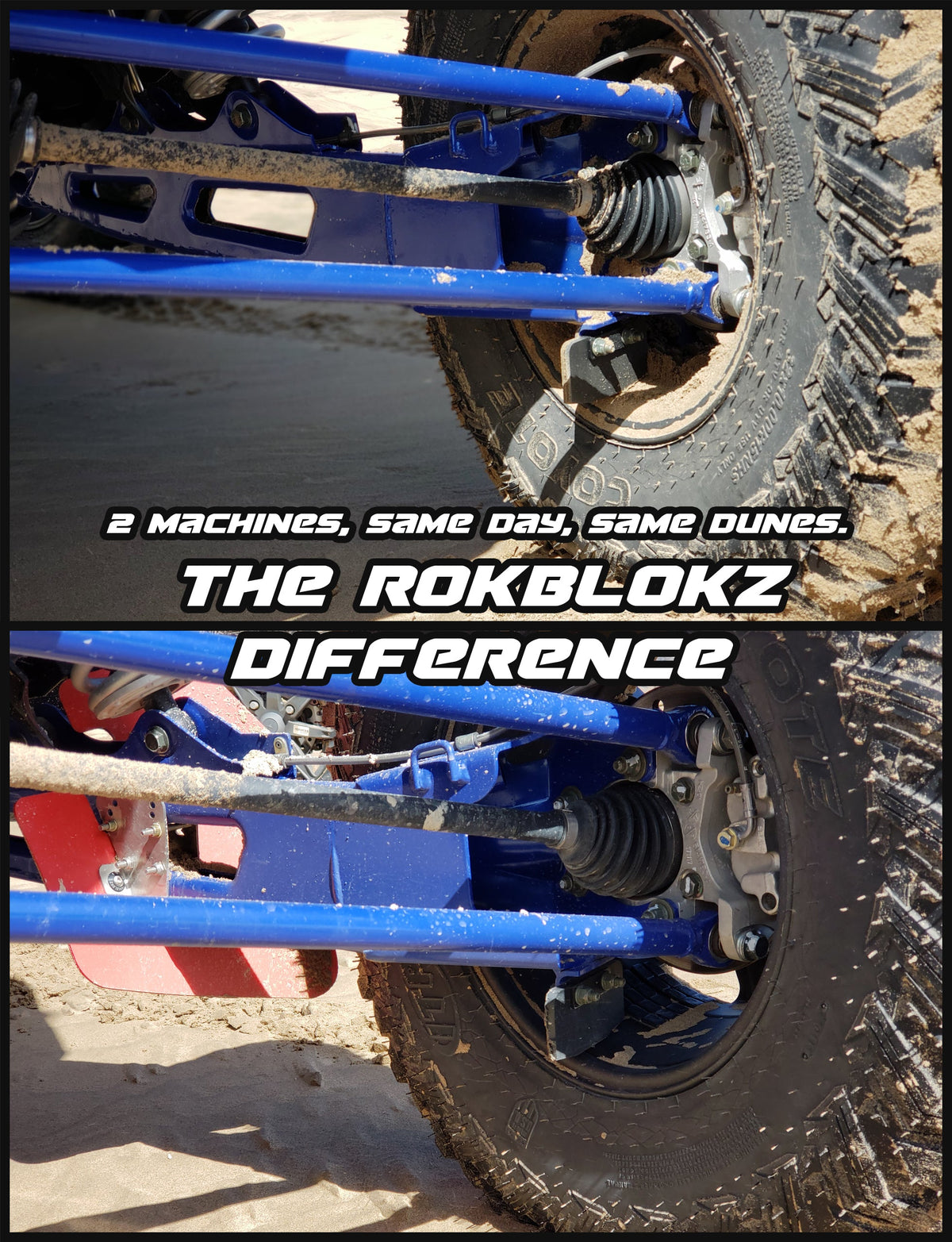 RokBlokz Polaris RZR Turbo S "The Beast" 2018+ Trailing Arm Guards