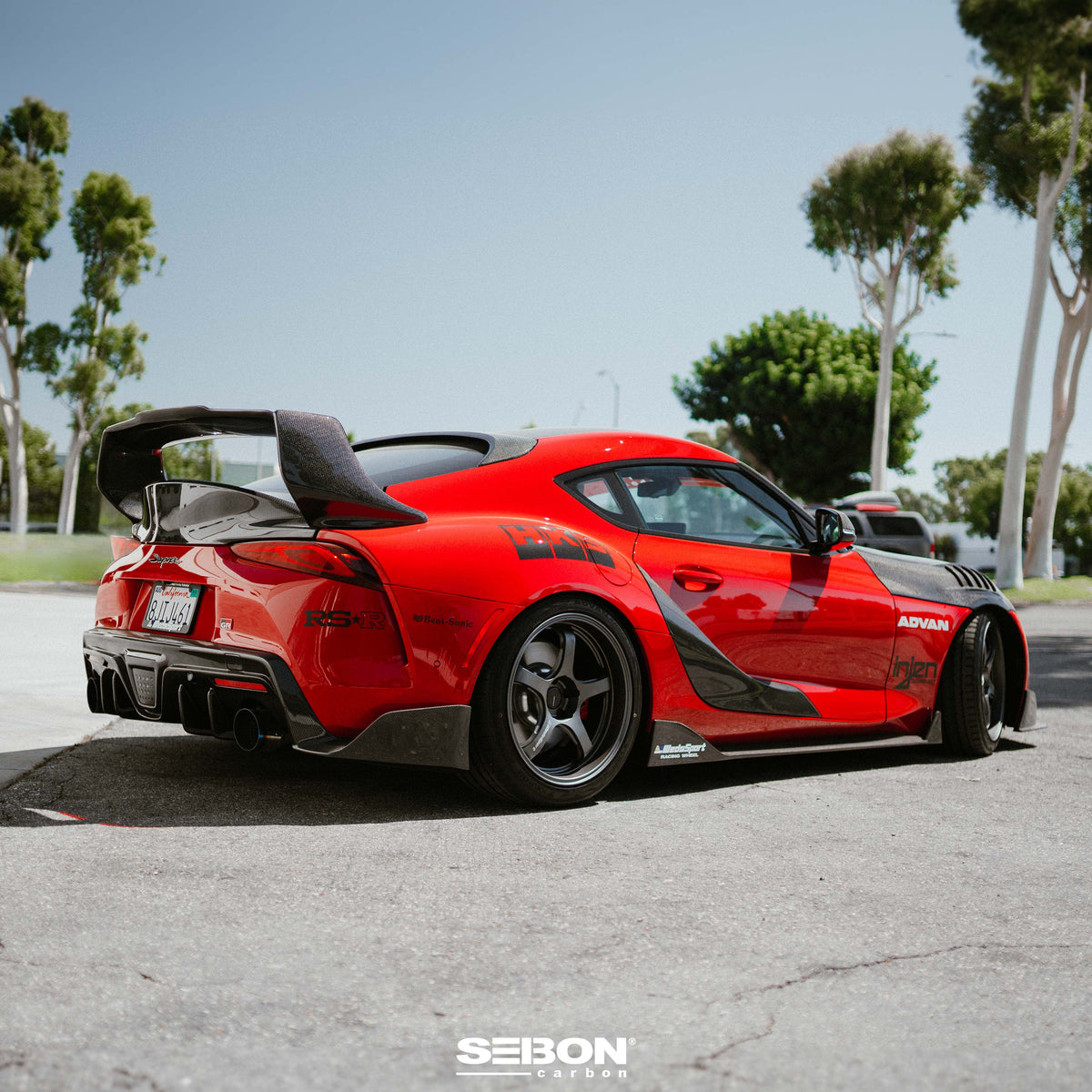 Seibon 2020 Toyota Supra TD-Style Carbon Fiber Rear Spoiler - RS20TYSUP-TD