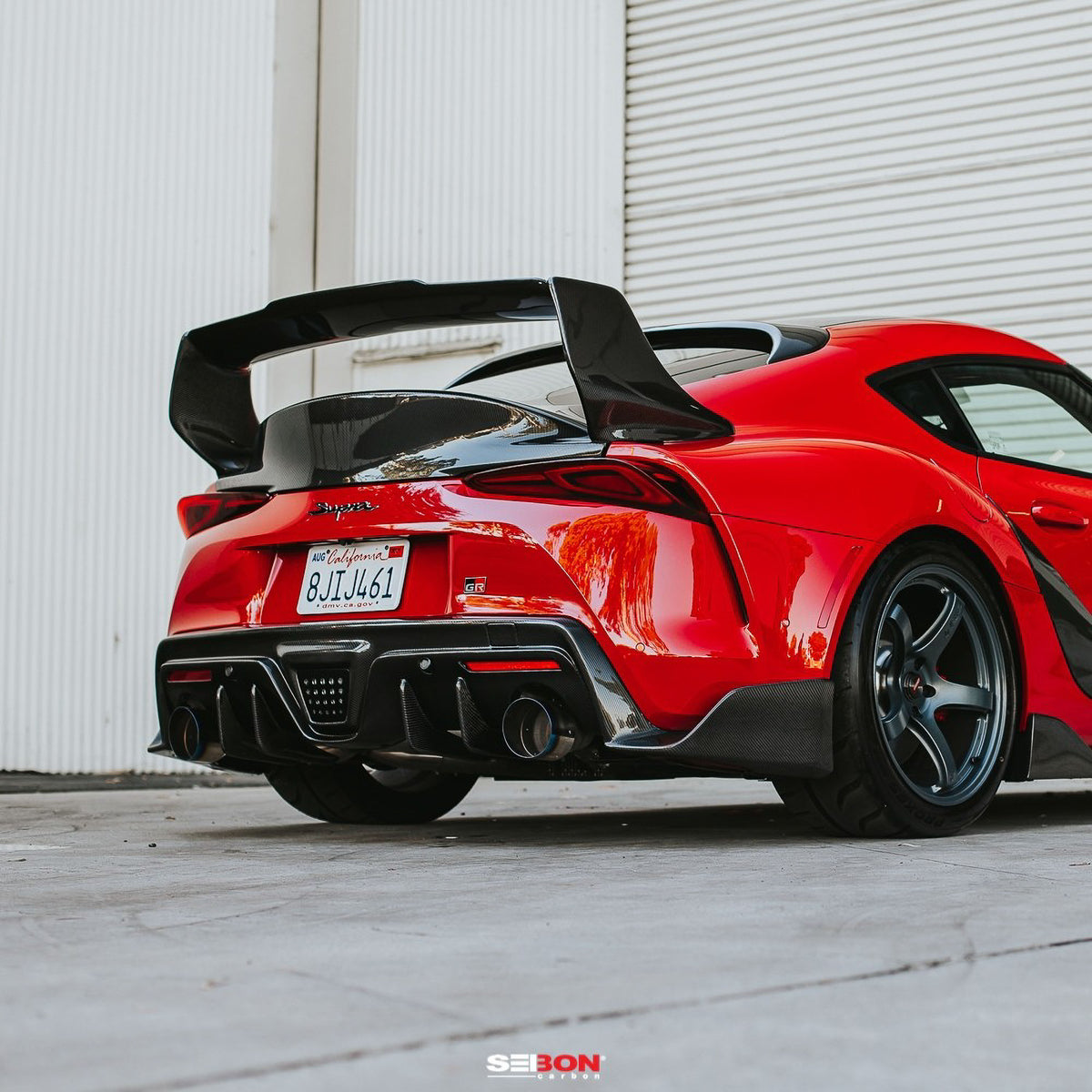 Seibon 2020 Toyota Supra TD-Style Carbon Fiber Rear Spoiler - RS20TYSUP-TD