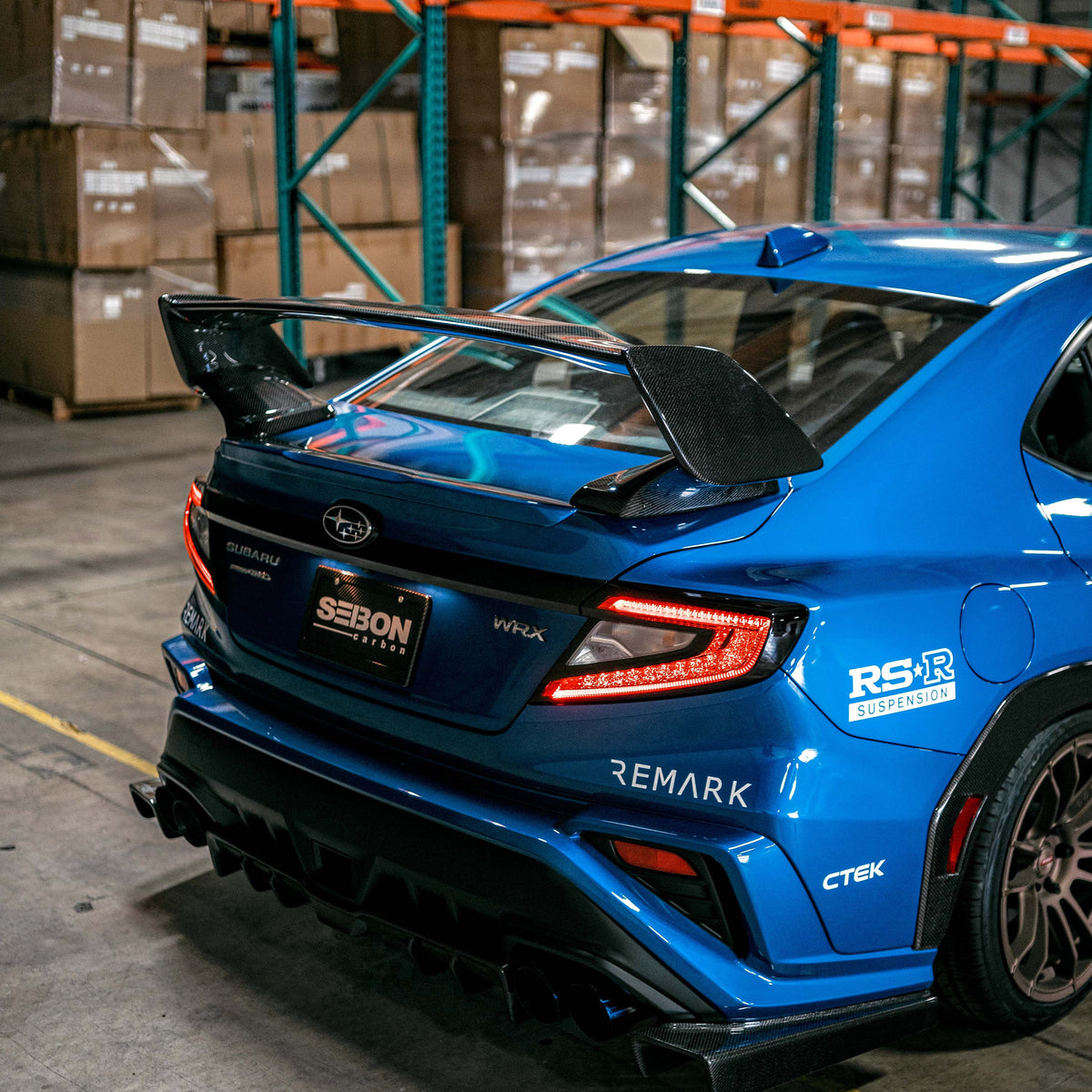 Seibon 2022 Subaru WRX Carbon Fiber STI-Style Rear Spoiler - RS22SBIMP-STI