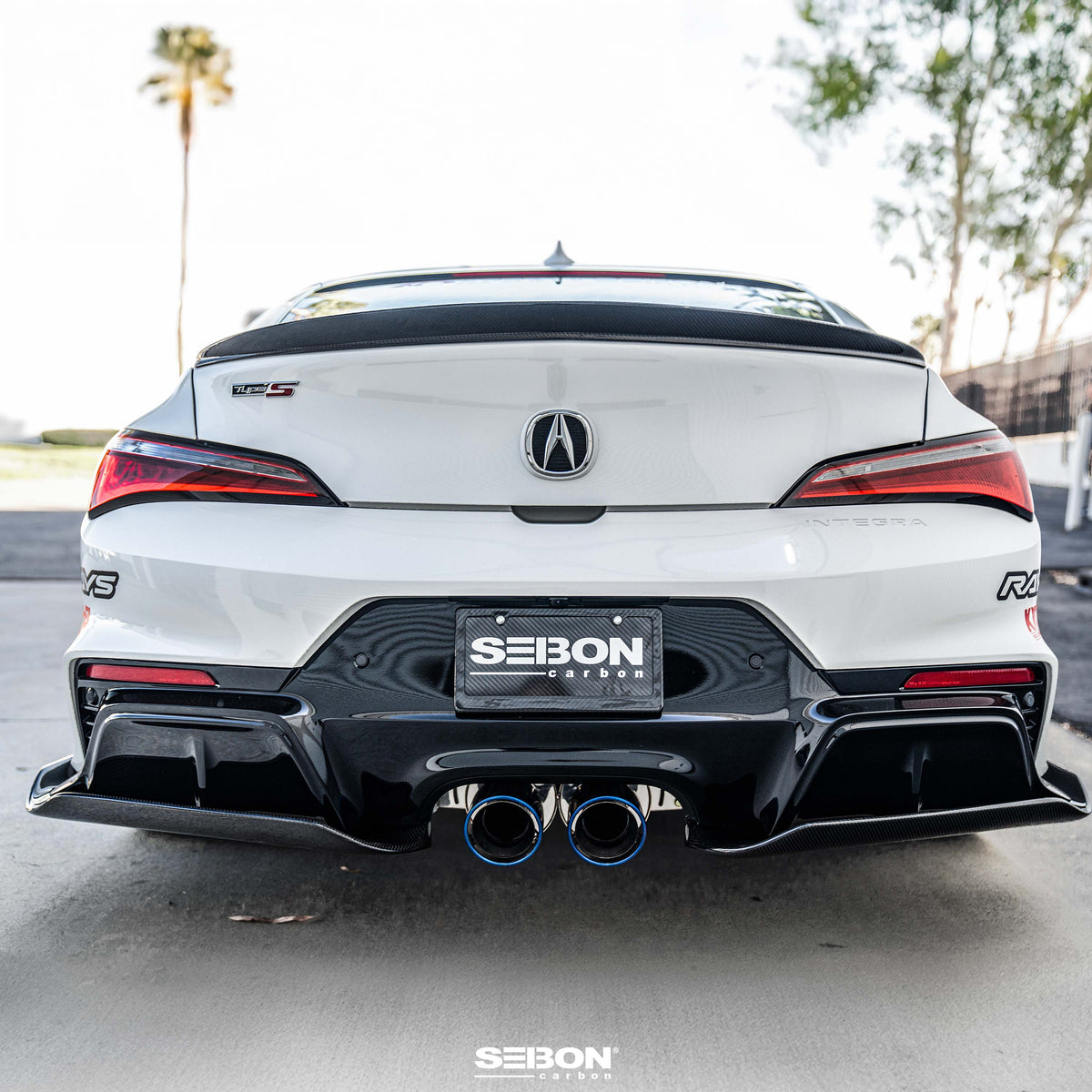 Seibon 23-24 Acura Integra C-Style Carbon Fiber Rear Spoiler - RS23ACIN-C