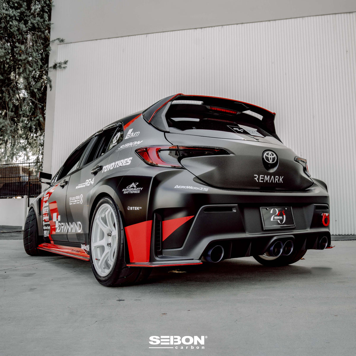 Seibon 2023+ Toyota GR Corolla OE-Style Carbon Fiber Rear Spoiler - RS23TYGRCOR