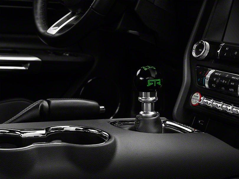 RTR Black Shift Knob - Green Engraving (15+ Mustang)