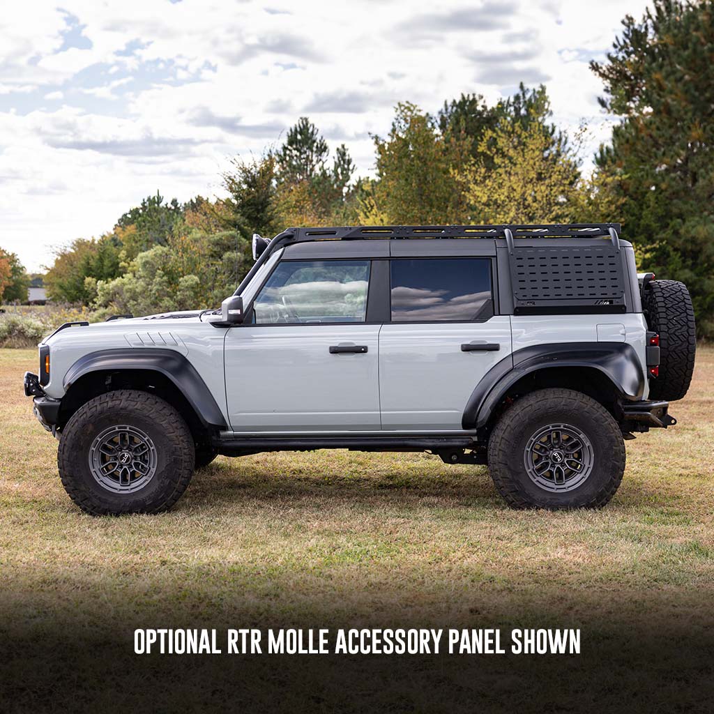 RTR Roof Rack and RTR Light Bar w/ PROJECT X Lights (21+ Bronco, 22+ Bronco Raptor)