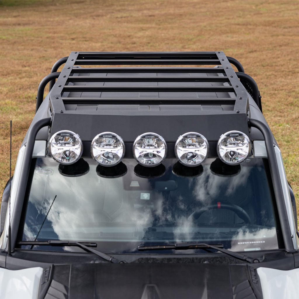 RTR Roof Rack and RTR Light Bar w/ PROJECT X Lights (21+ Bronco, 22+ Bronco Raptor)