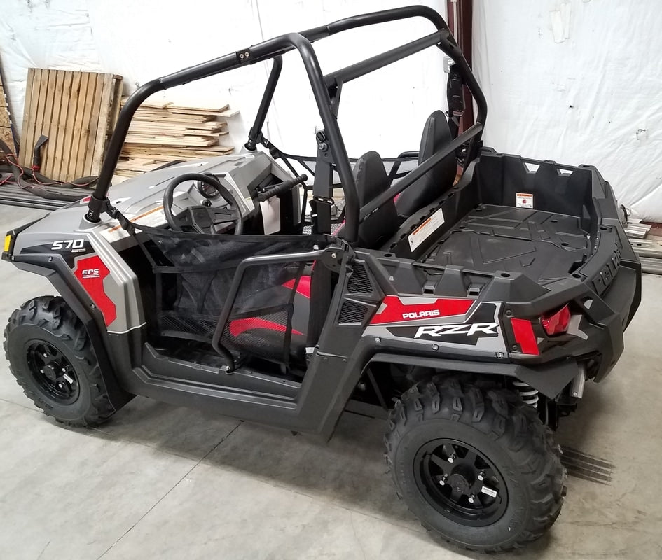 RokBlokz Polaris RZR 570 TRAIL 2014-2017 Mud Flaps / Fender Extensions, Front & Rear