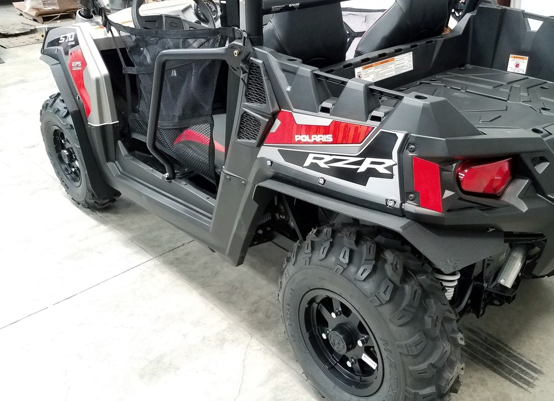 RokBlokz Polaris RZR 570 TRAIL 2014-2017 Mud Flaps / Fender Extensions, Front & Rear