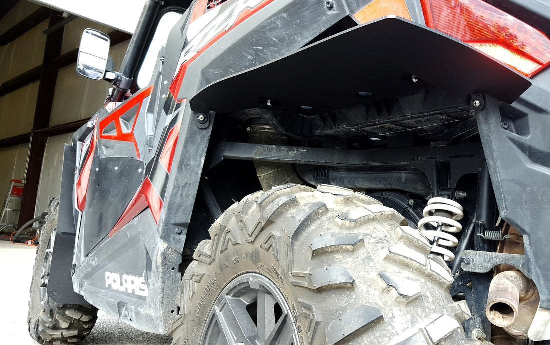 RokBlokz Polaris RZR 900 TRAIL 2015-2017 Mud Flaps / Fender Extensions, Front & Rear