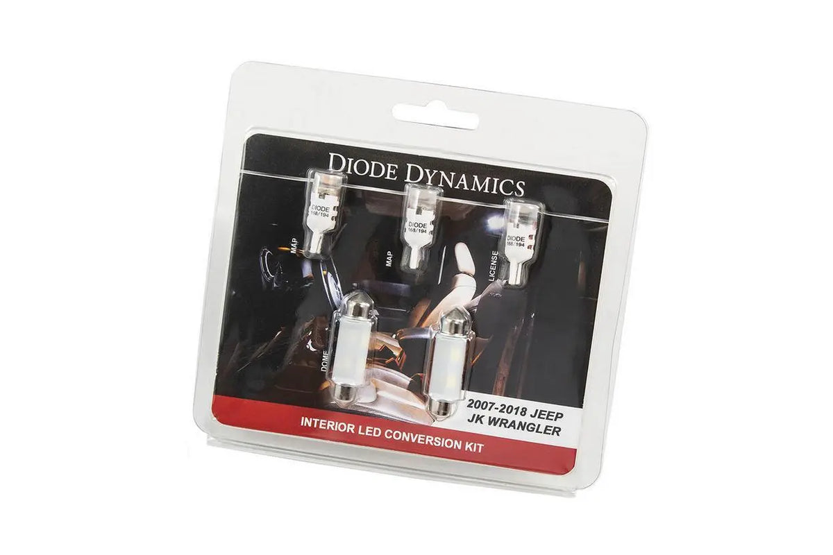 Diode Dynamics - Wrangler JK 4dr Interior Kit Stage 2 Cool White