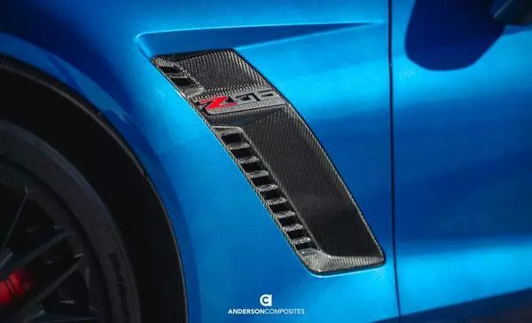 Anderson Composites 14+ Chevrolet Corvette C7 Z06 Quarter Panel Intake Vents - AC-RBI14CHC7-Z6