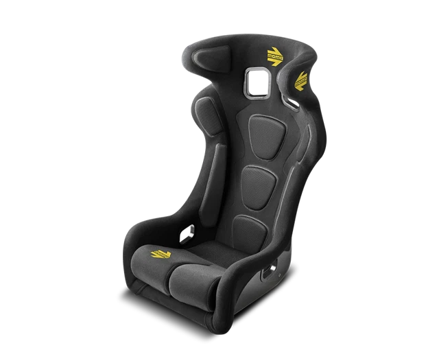 Momo Daytona Eco XL Seats (FIA 8855-1999) - Black Hardshell - 1076BLK-30 by MOMO