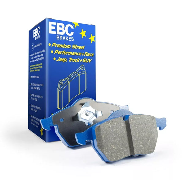 EBC 2022+ Toyota GR Corolla Bluestuff Rear Brake Pads - DP52431NDX for 2023-2026 Toyota GR Corolla - front view