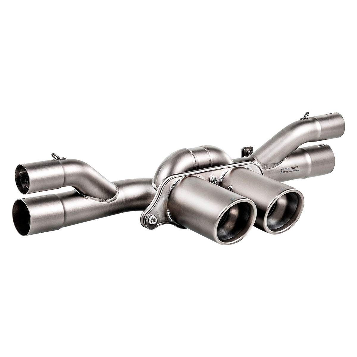 Akrapovic 2018 Porsche 911 GT3 RS (991.2) Slip-On Race Line (Titanium) w/Titanium Tips - S-PO/TI/8-RS