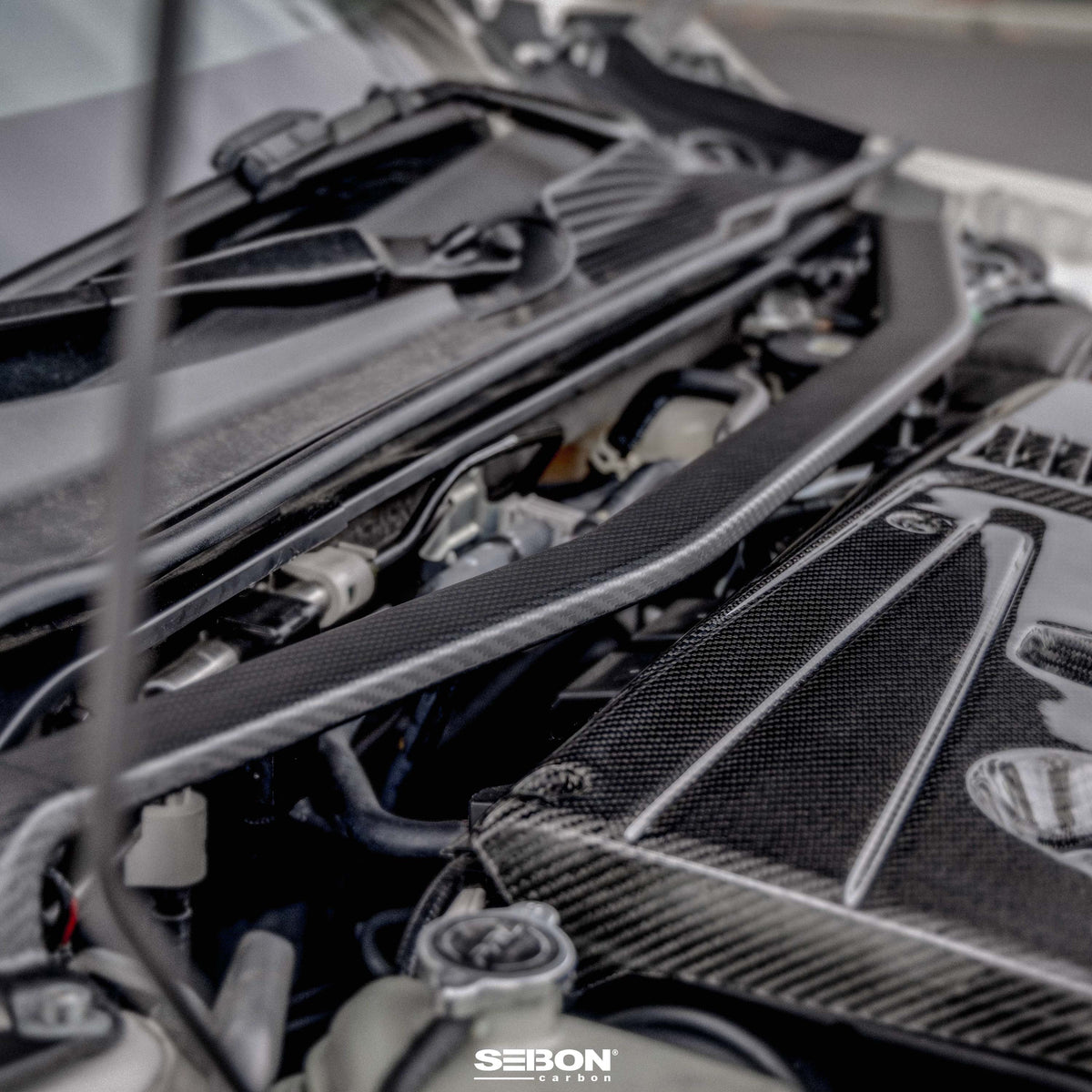 Seibon 2023+ Honda Civic Type R Carbon fiber Front Strut Brace - SB23HDCVR-F