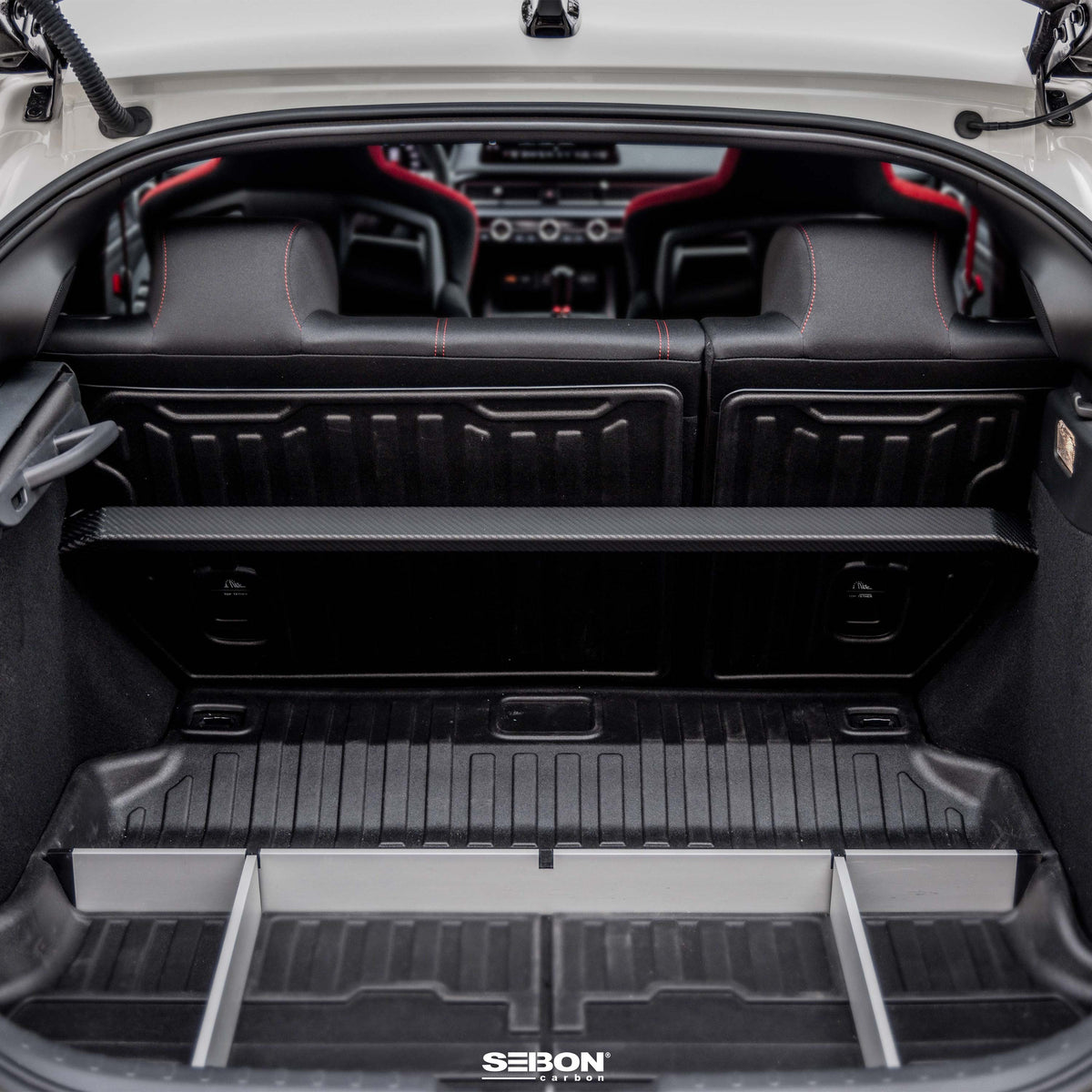 Seibon 2023+ Honda Civic Type R Carbon fiber Rear Strut Brace - SB23HDCVR-R