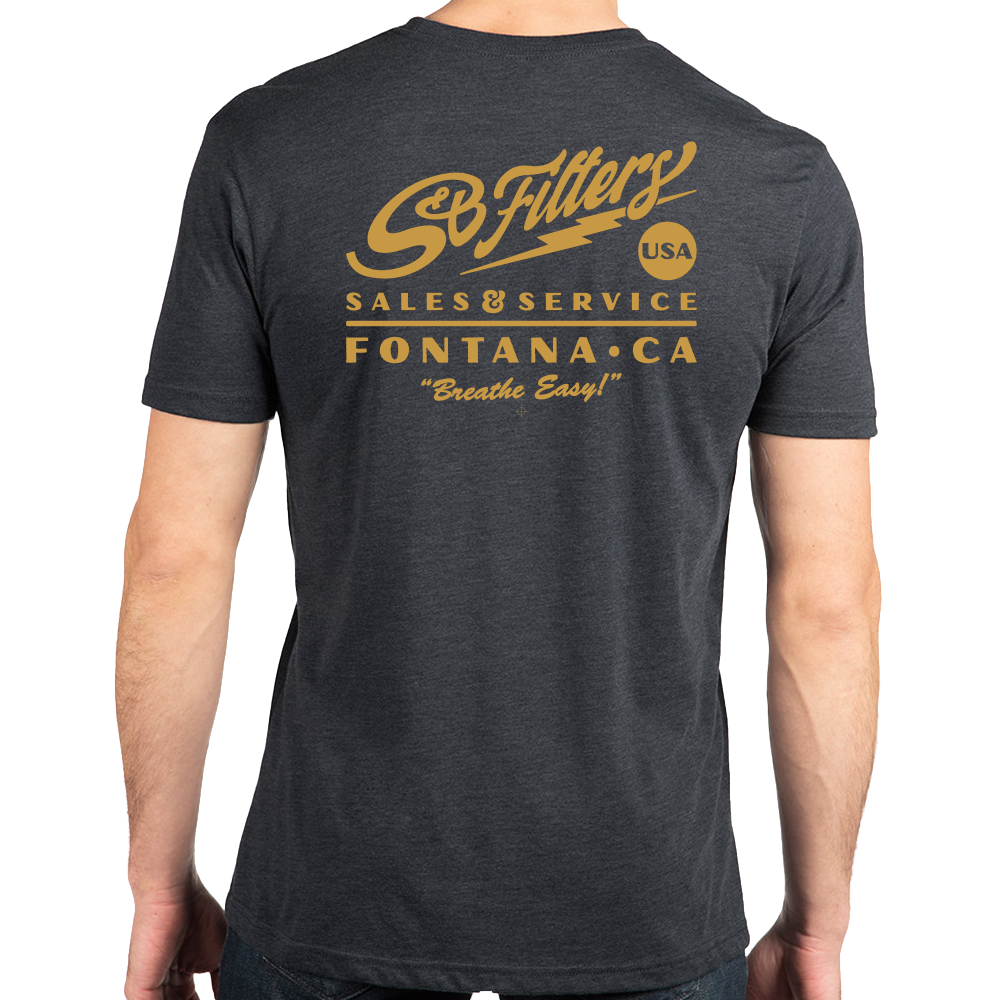 S&amp;B Sales &amp; Service Shirt - Black/Gold - AM0557-00-S
