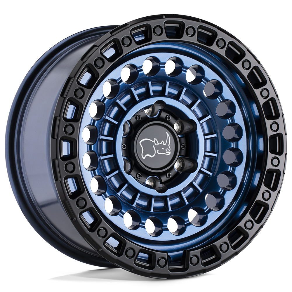 Black Rhino Hard Alloys Sentinel 17X8.5 6X139.7 -10MM Cobalt Blue W/ Black Ring
