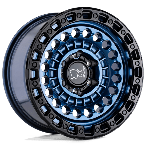 Black Rhino Hard Alloys Sentinel 17X8.5 6X139.7 -10MM Cobalt Blue W/ Black Ring