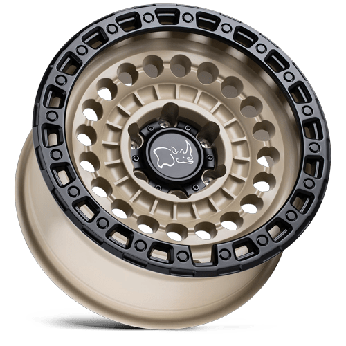 Black Rhino Hard Alloys Sentinel 17X8.5 5X127 -18MM Desert Sand W/ Black Ring